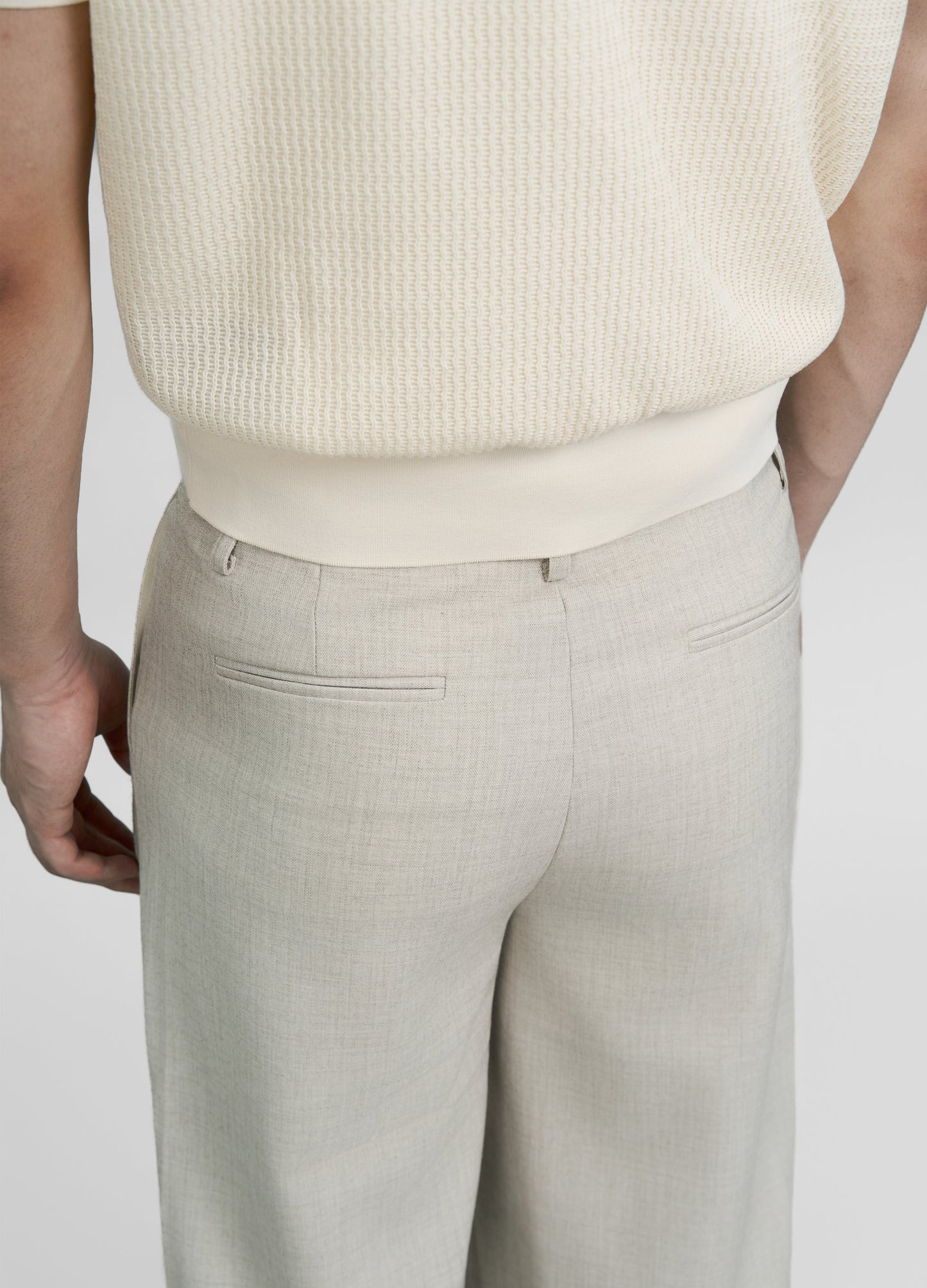 HOLLYWOOD SAGE PLEAT TROUSERS