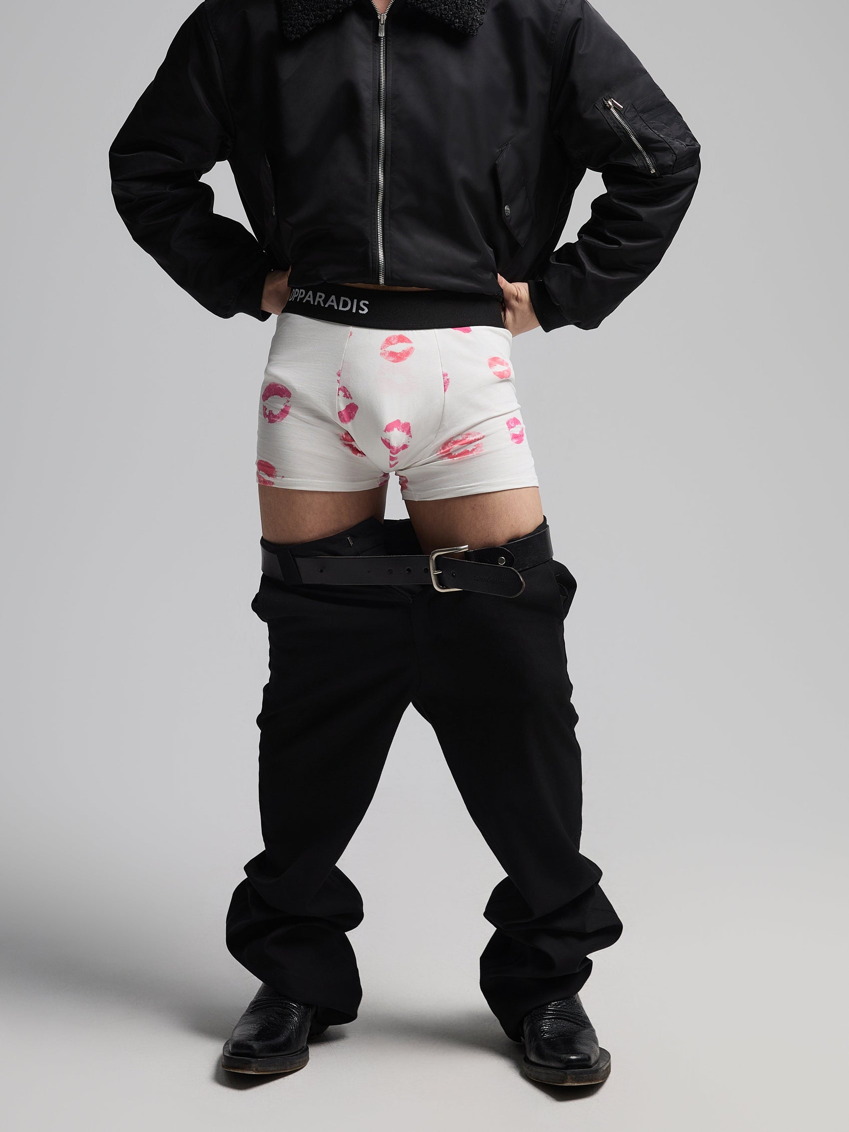 24AW Lip-print Pure-Cotton Underwear