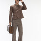 DP FLARE PLAID BLAZER(Pre-sale)