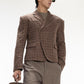 DP FLARE PLAID BLAZER(Pre-sale)