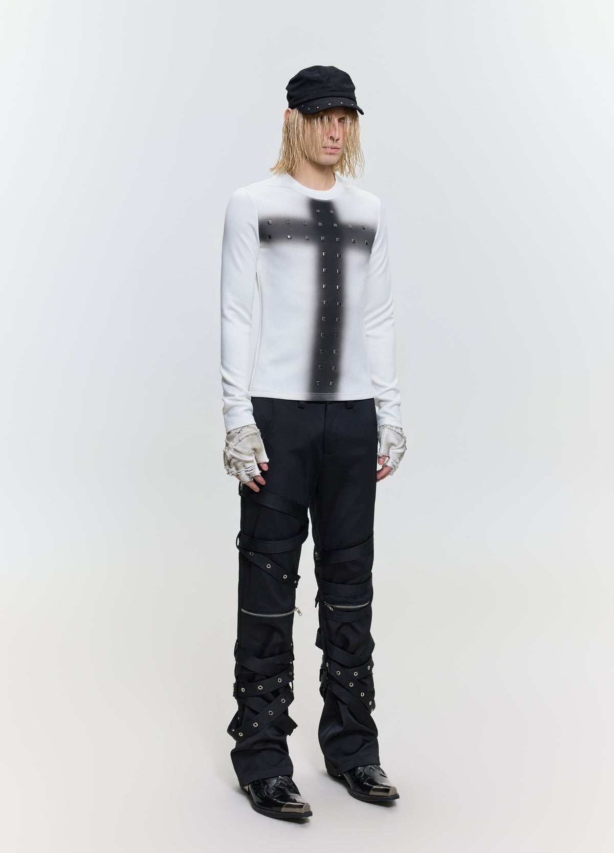 26FW CRYSTAL CROSS TEE