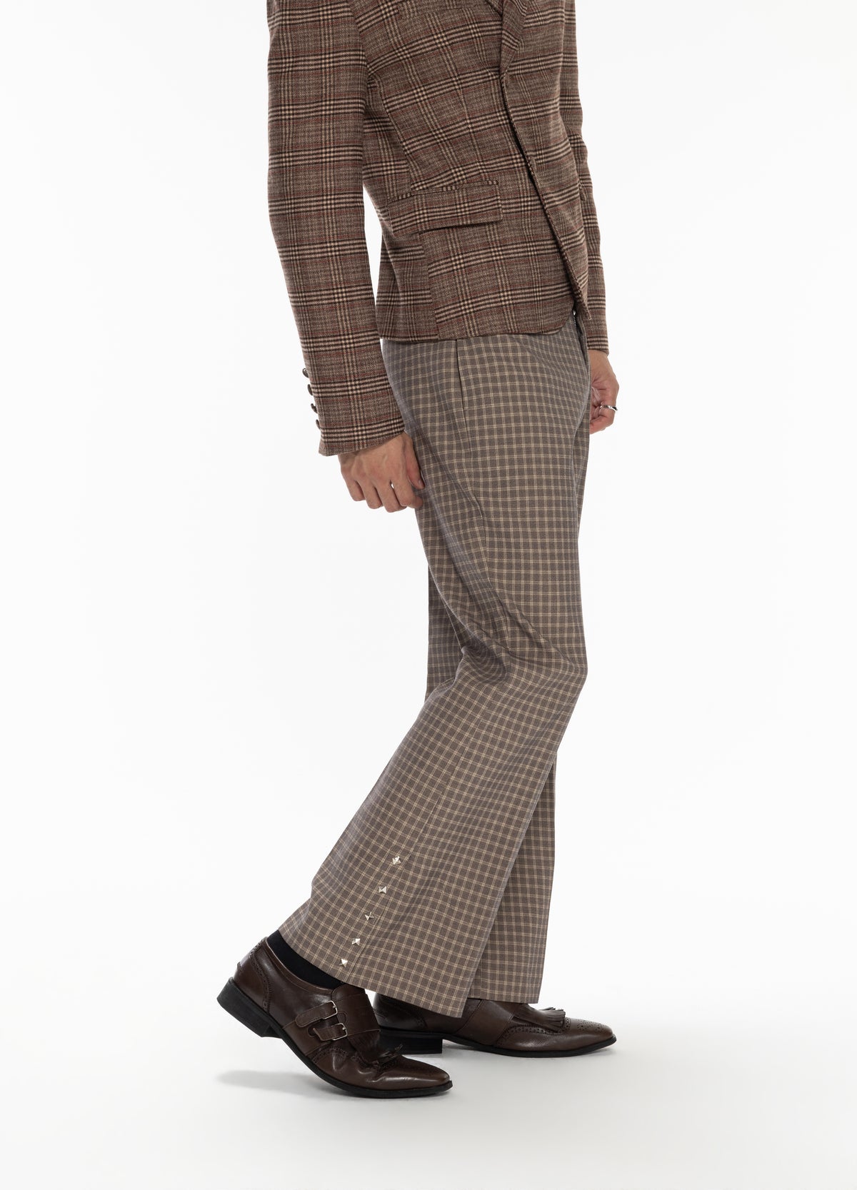 DP FLARE DECONSTRUCT PLAID PANTS(Pre-sale)