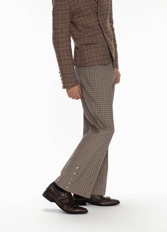 DP FLARE DECONSTRUCT PLAID PANTS(Pre-sale)