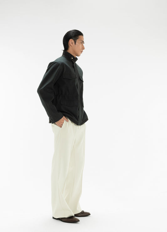 DP ARCO LEATHER PANEL JACKET