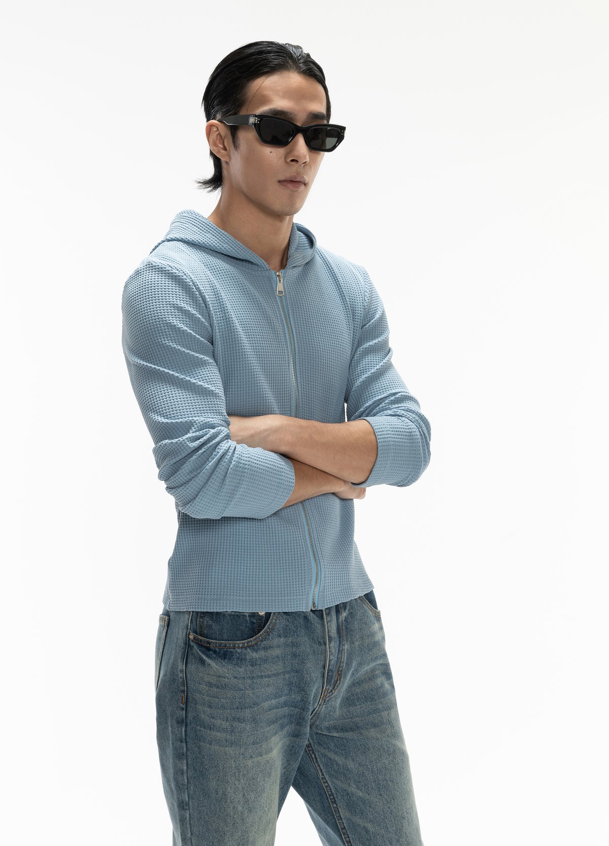 DP CHECK ZIP HOODIE
