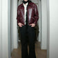 BAROQUE ZIP LEATHER JACKET