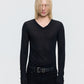 26FW SHEER V-NECK TEE