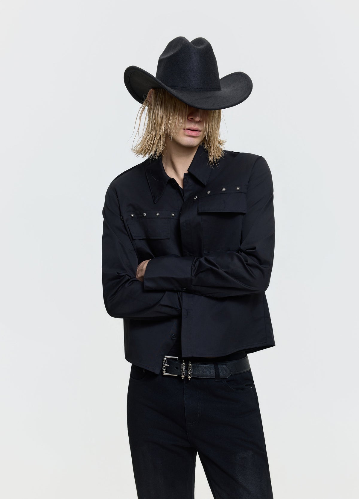 26FW STUDDED WESTERN SHIRT