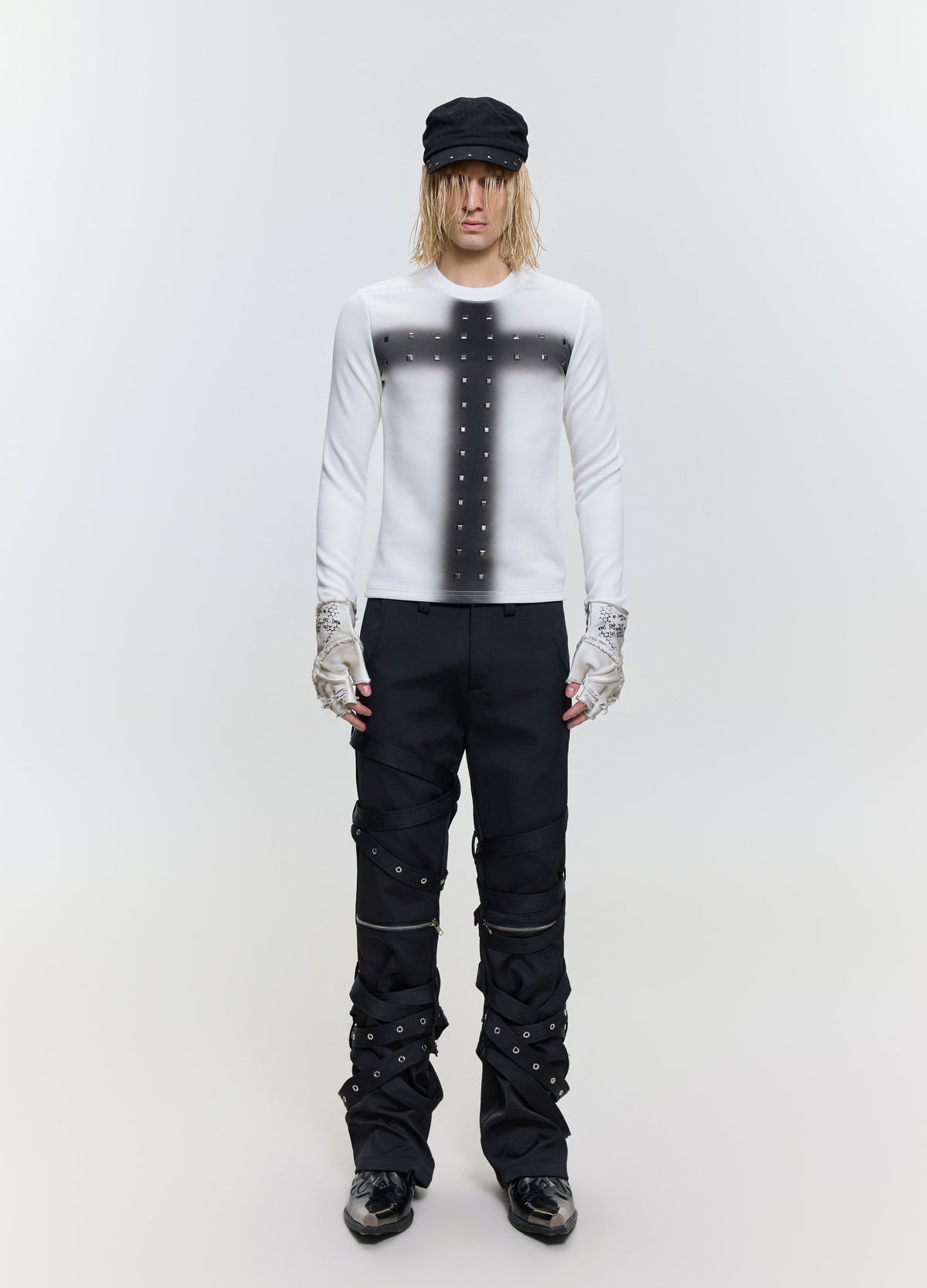 26FW CRYSTAL CROSS TEE