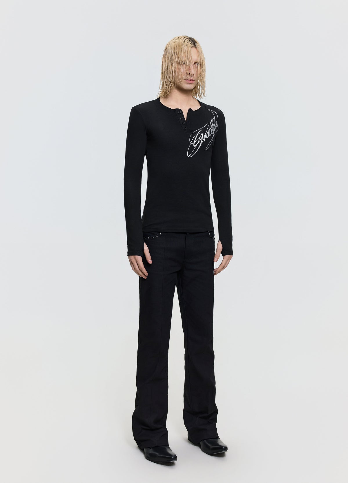 26FW SILVER HENLEY TEE