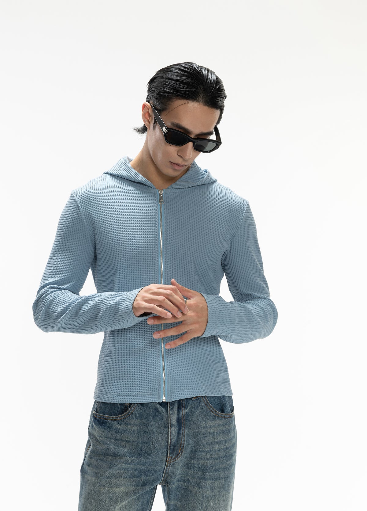 DP CHECK ZIP HOODIE