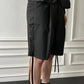 25SS STRIPED BLADE PLEATED SHORTS