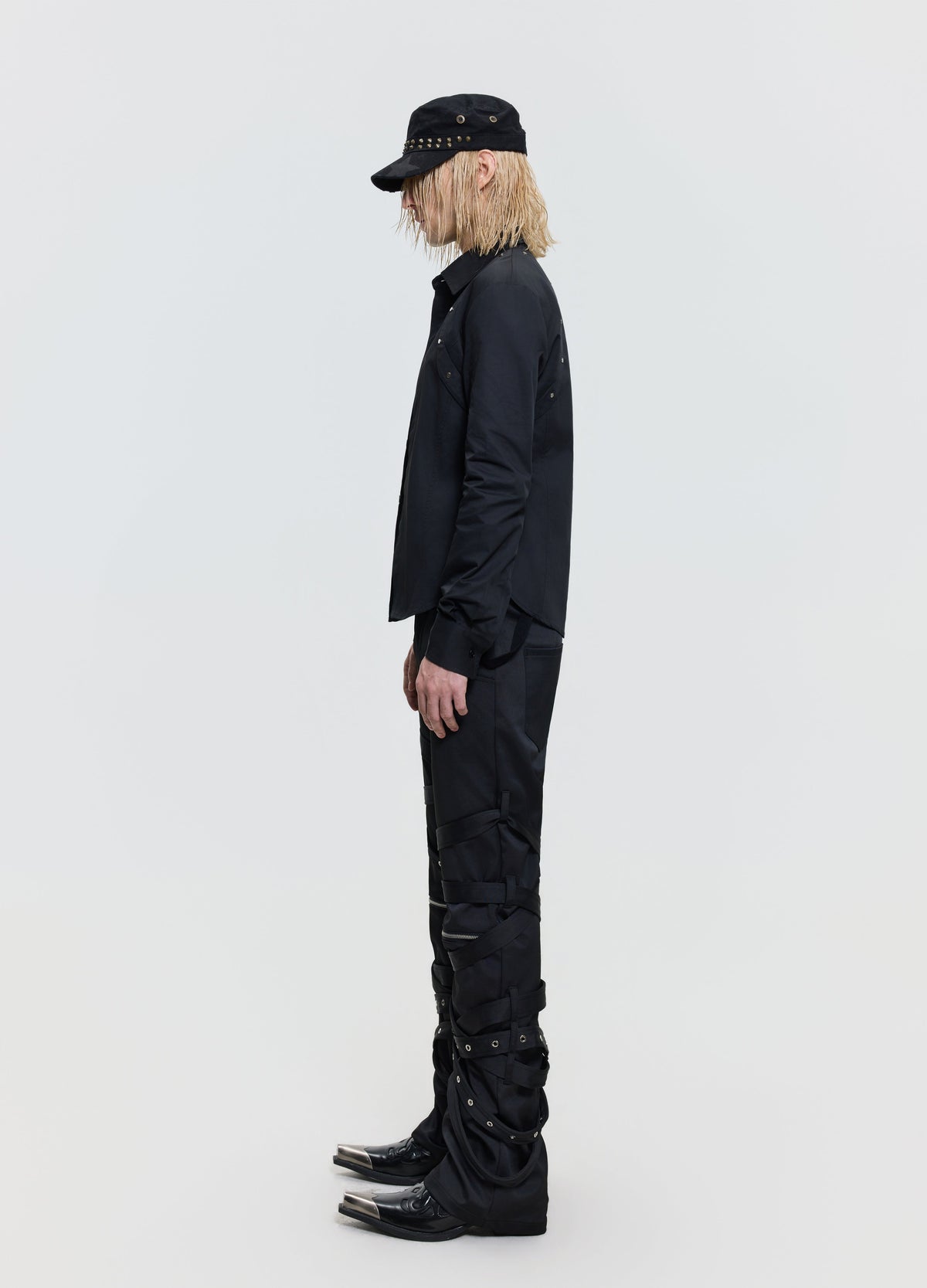 26FW PUNK STRAP FLARE PANTS
