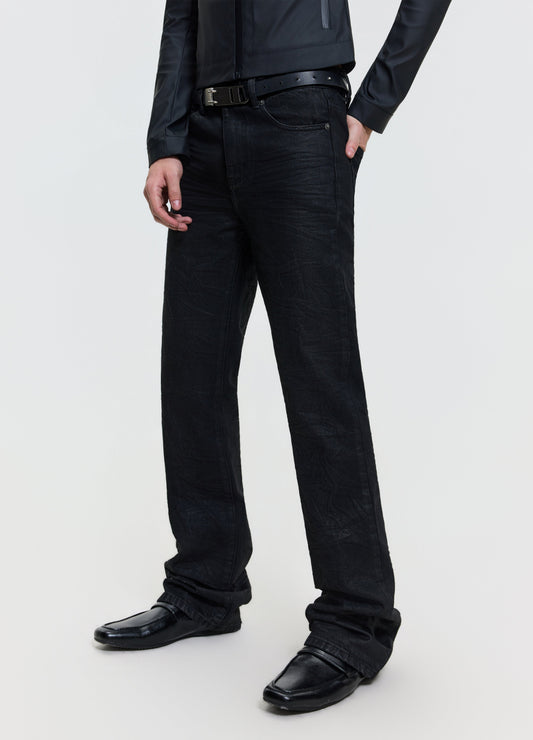 26FW 3D WHISKER WAXED DENIM