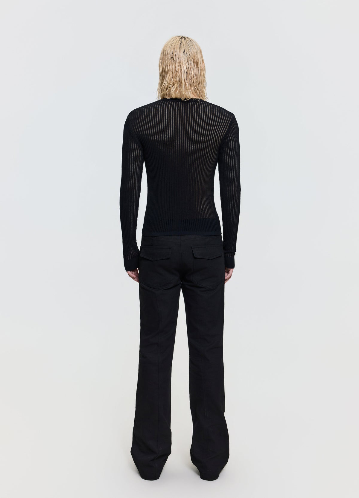 26FW SHEER V-NECK KNIT