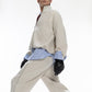 DP PLEATED CROPPED ZIP HOODIE
