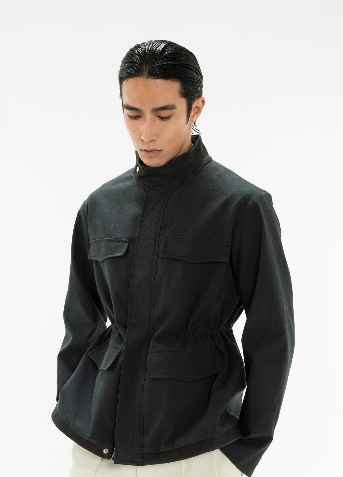 DP ARCO LEATHER PANEL JACKET