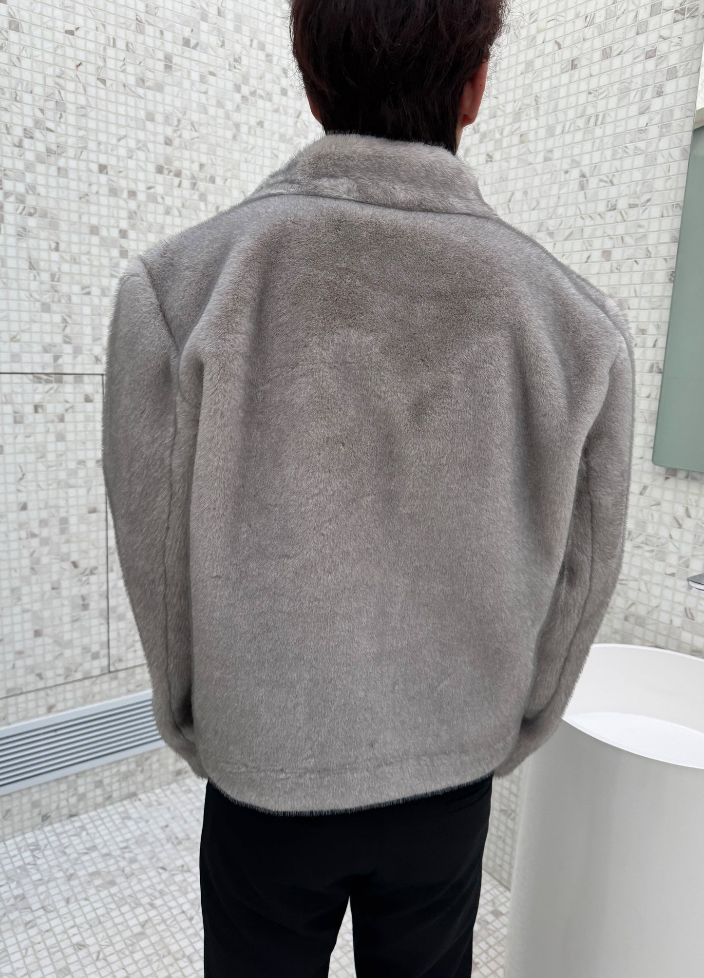 FROSTLAND MINK SUEDE COAT