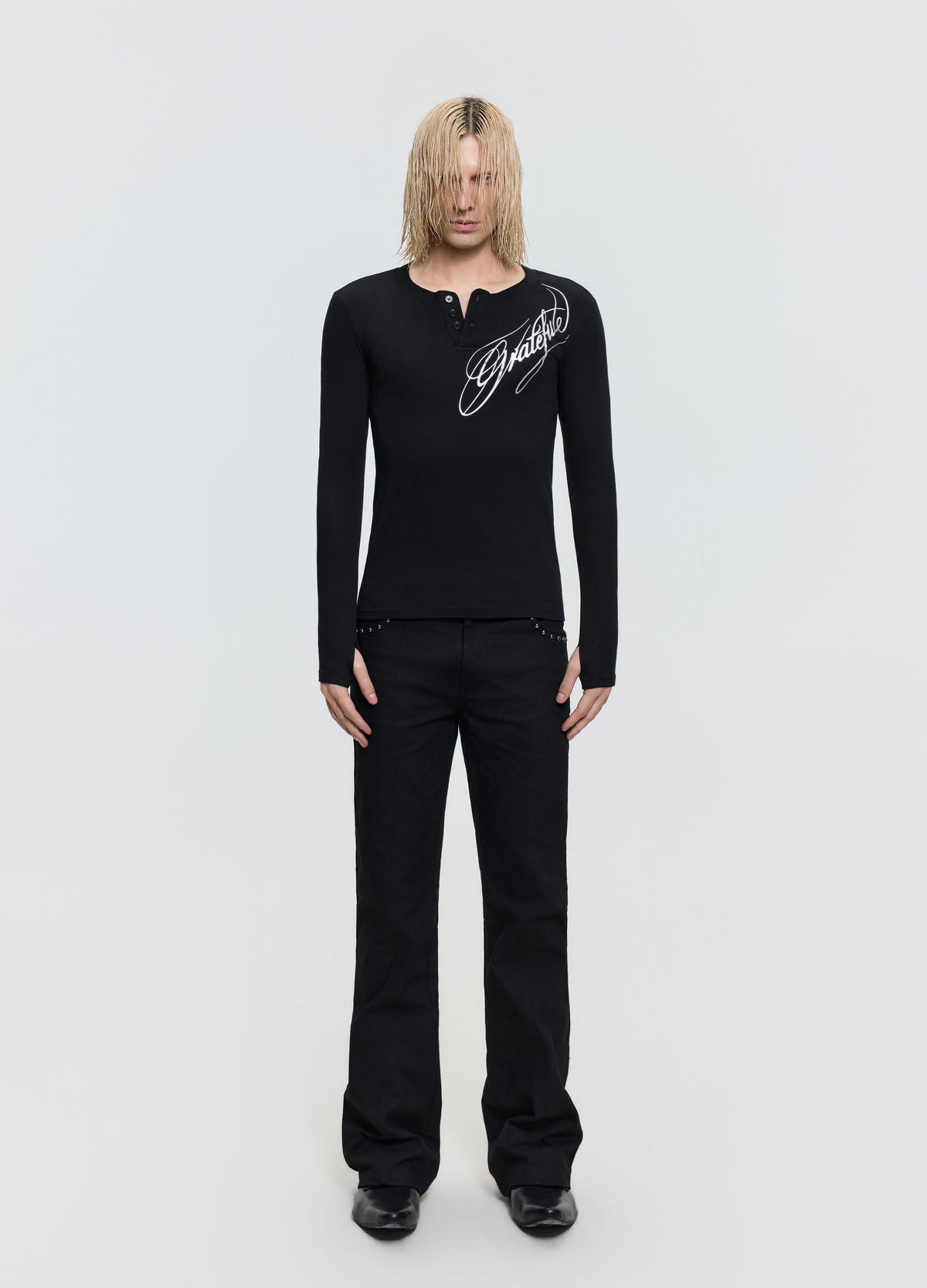 26FW SILVER HENLEY TEE