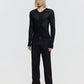 26FW SHEER V-NECK KNIT
