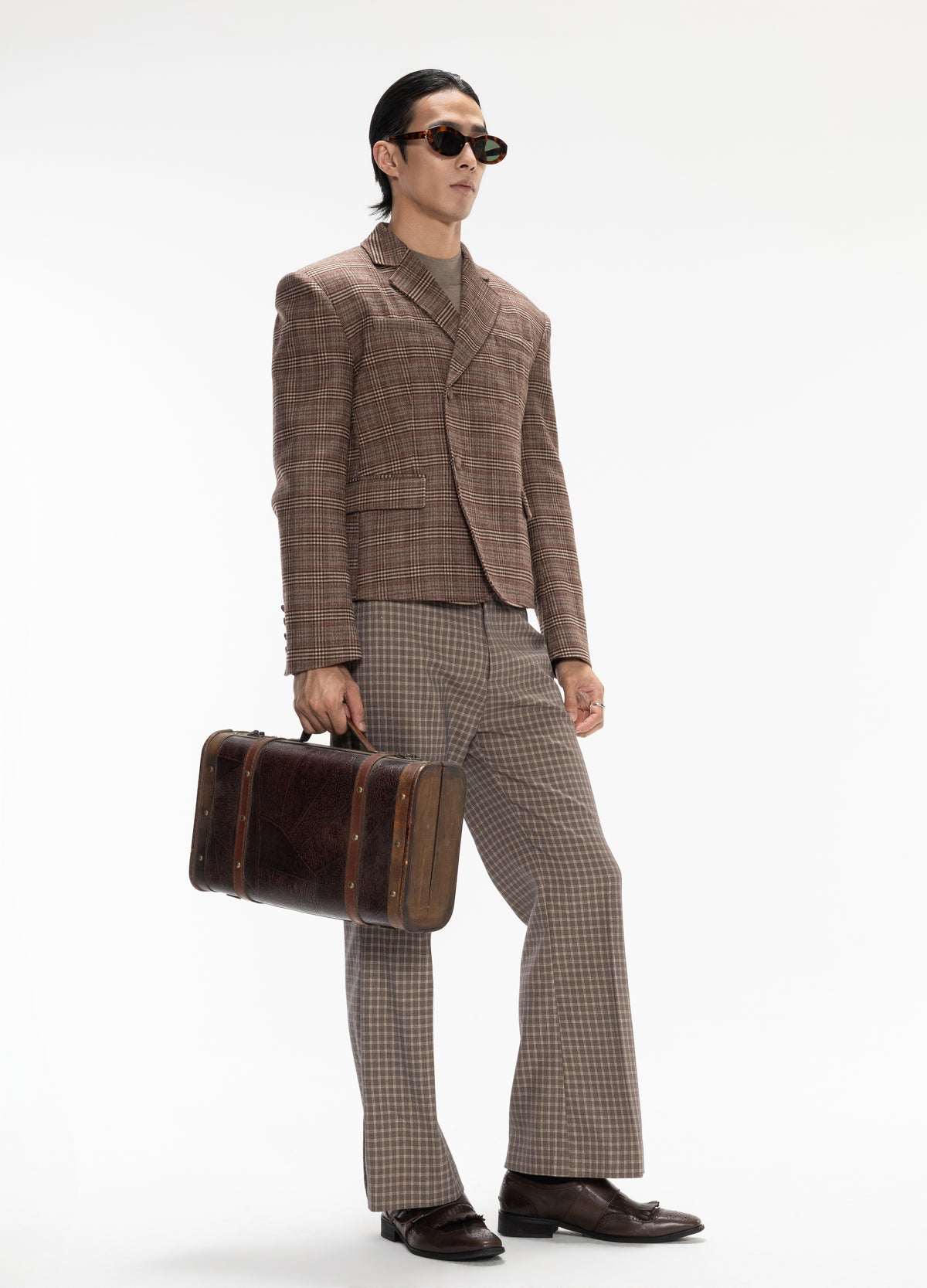 DP FLARE DECONSTRUCT PLAID PANTS(Pre-sale)