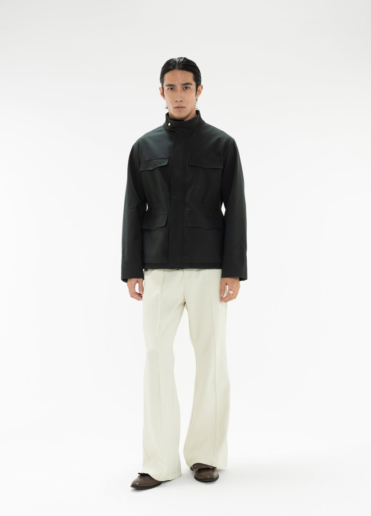 DP ARCO LEATHER PANEL JACKET