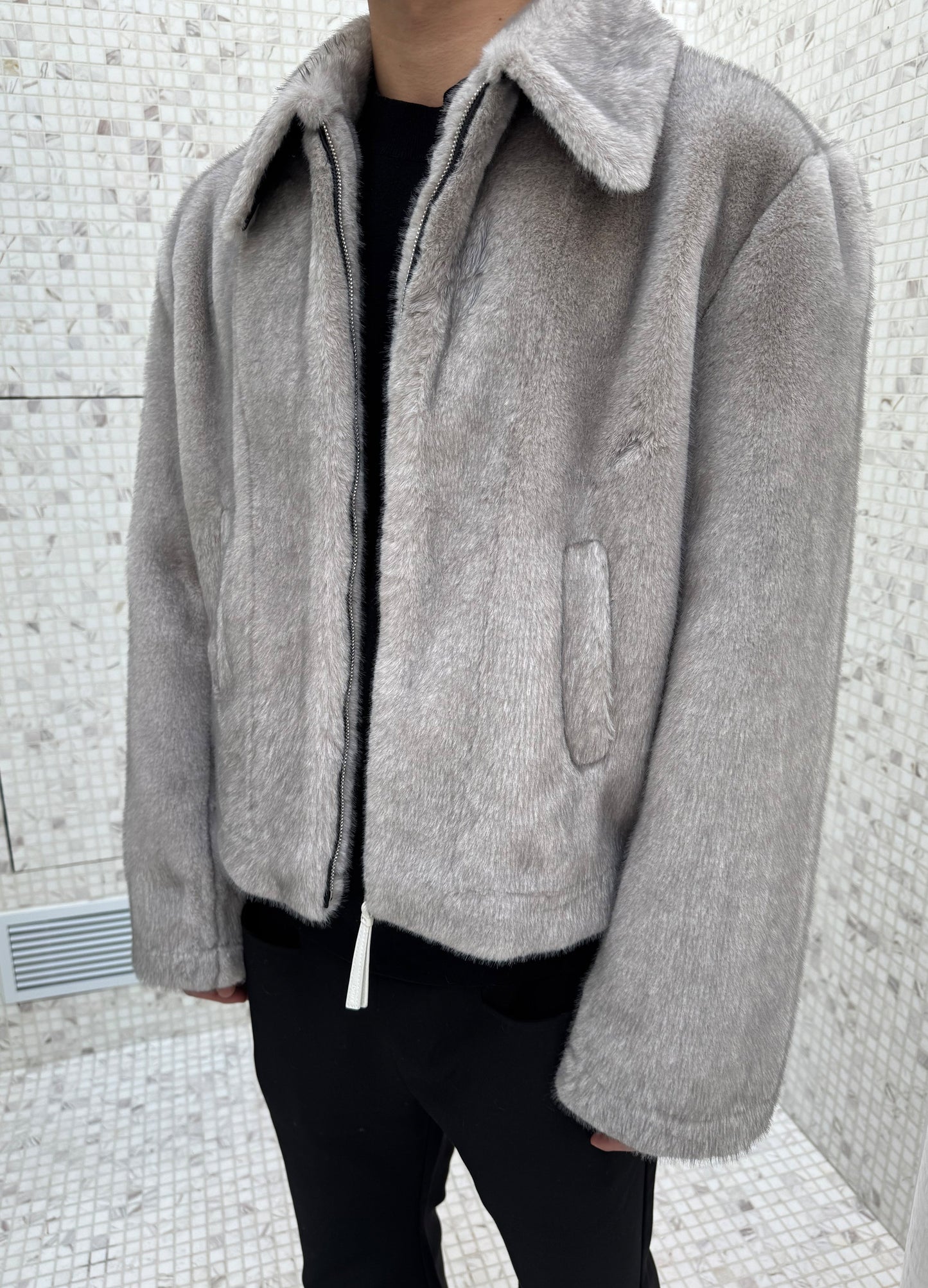 FROSTLAND MINK SUEDE COAT