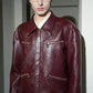 BAROQUE ZIP LEATHER JACKET