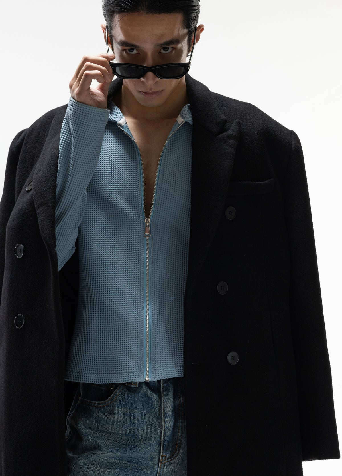 DP CHECK ZIP HOODIE