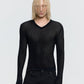 26FW SHEER V-NECK KNIT