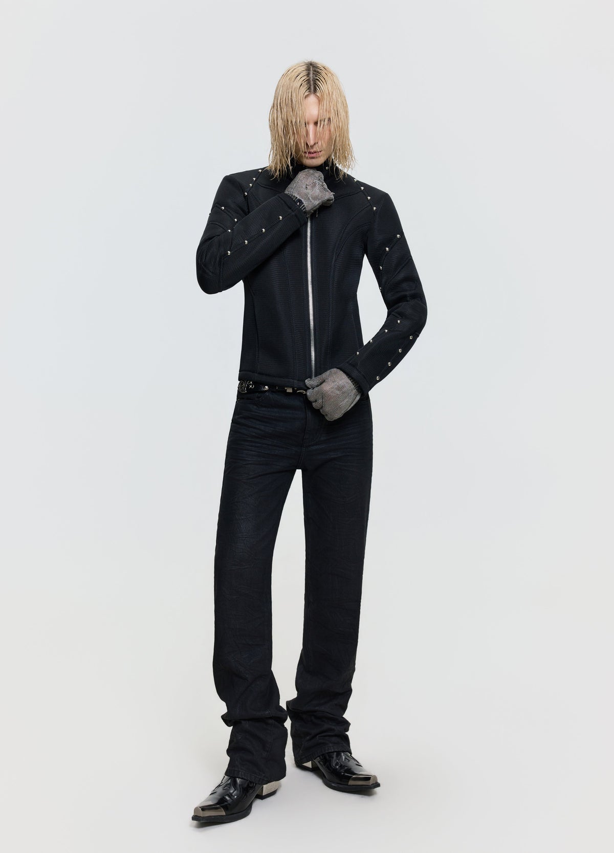26FW MESH STUD JACKET