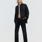 26FW LACE-UP WAXED DENIM
