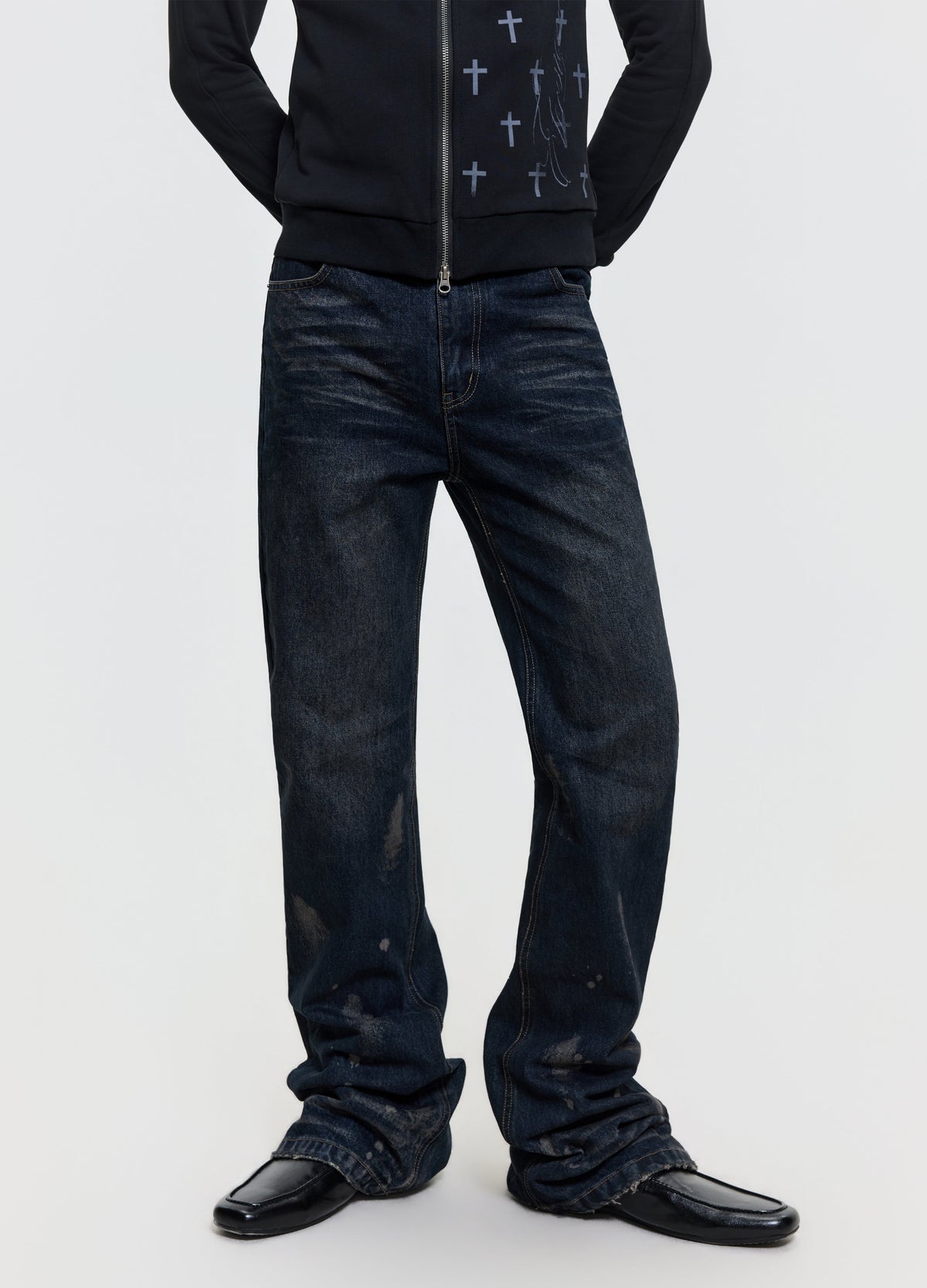26FW INK WASH STACKED DENIM
