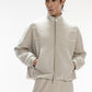 DP PLEATED CROPPED ZIP HOODIE