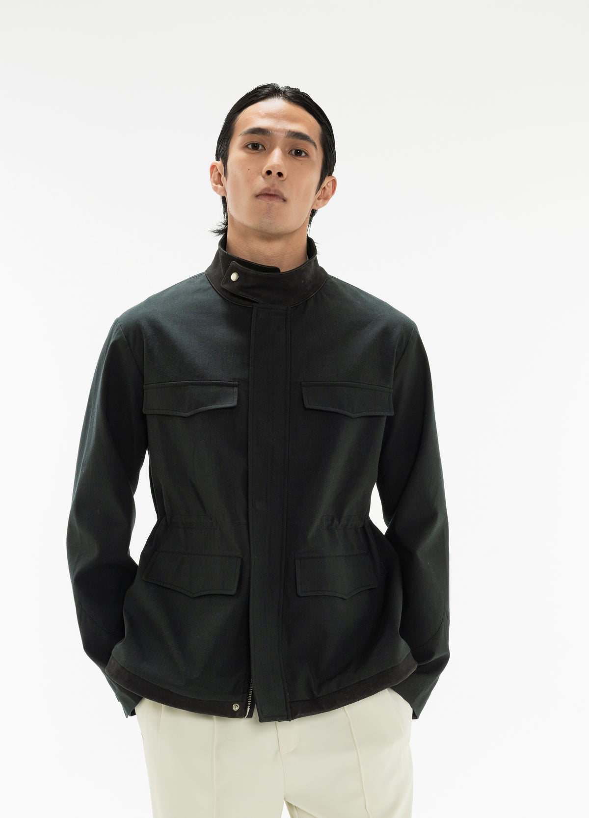 DP ARCO LEATHER PANEL JACKET