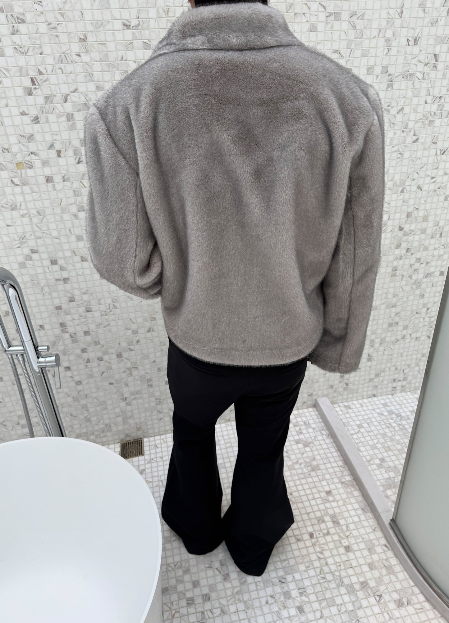 FROSTLAND MINK SUEDE COAT