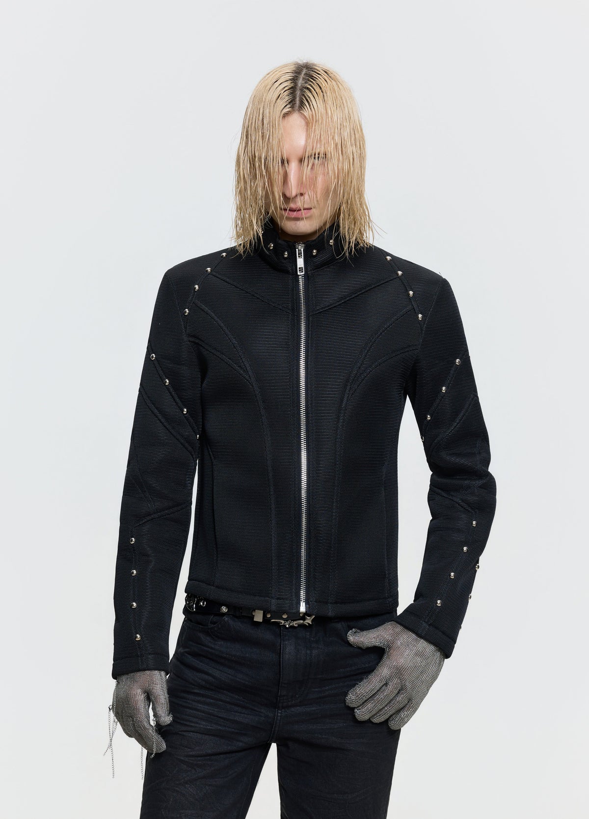 26FW MESH STUD JACKET