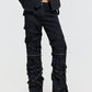 26FW PUNK STRAP FLARE PANTS