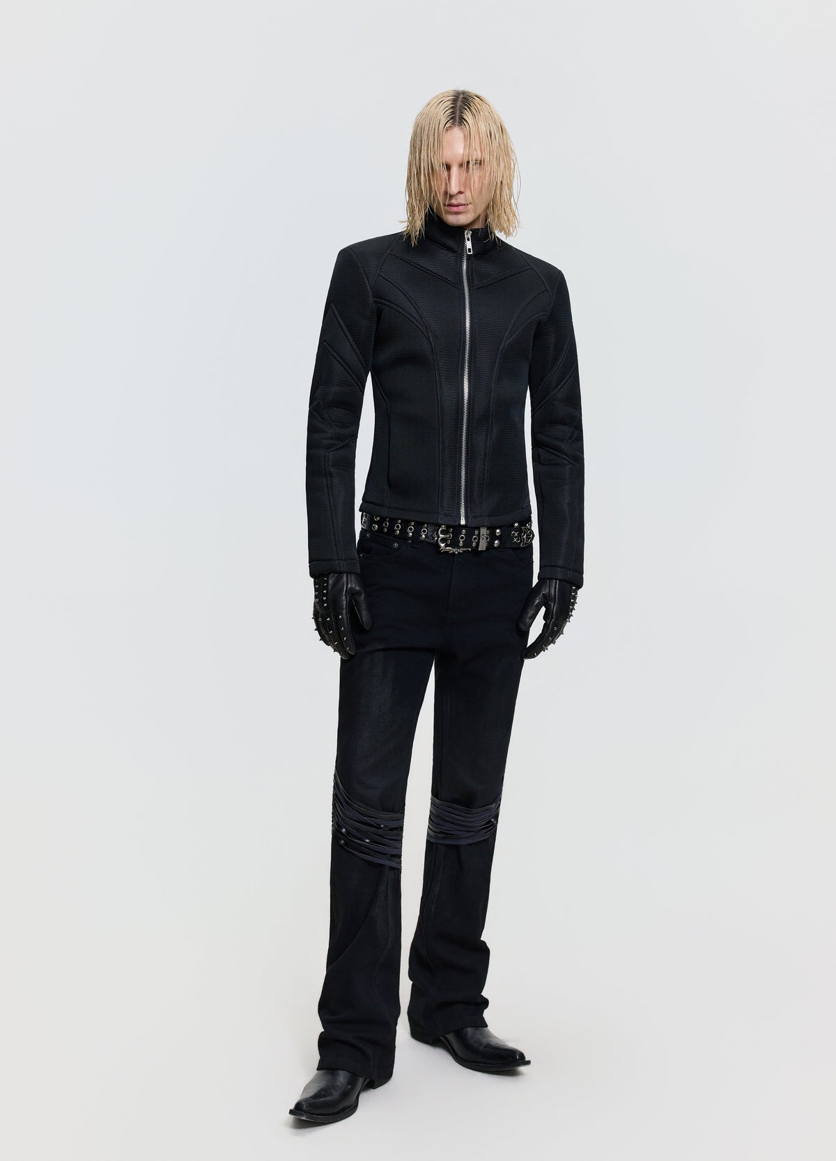 26FW LACE-UP WAXED DENIM