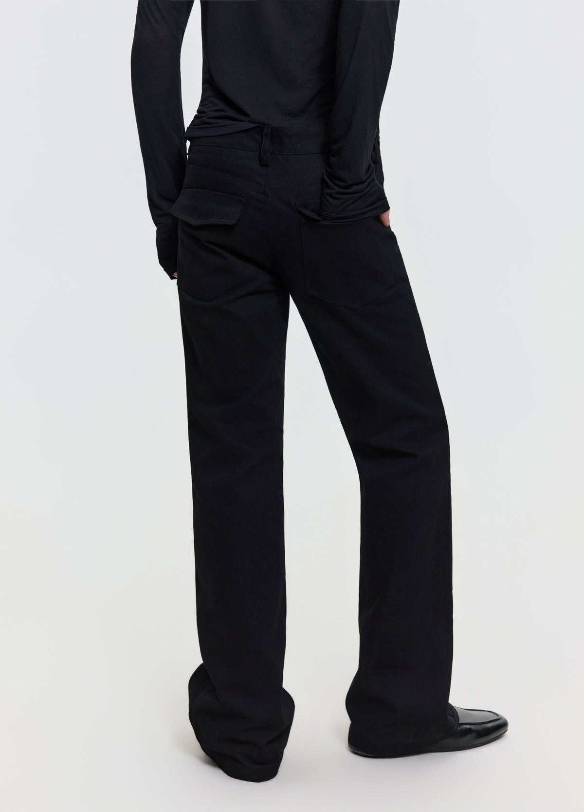26FW STUDDED PANEL DENIM