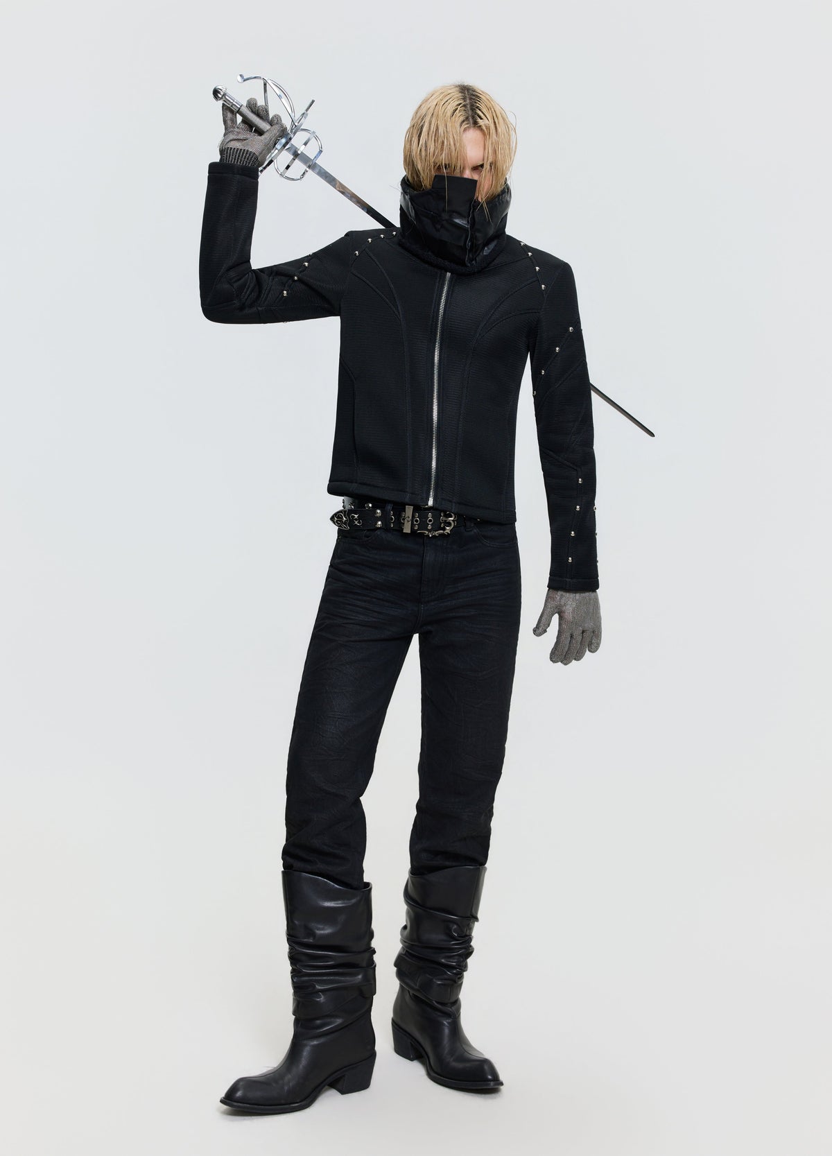 26FW MESH STUD JACKET