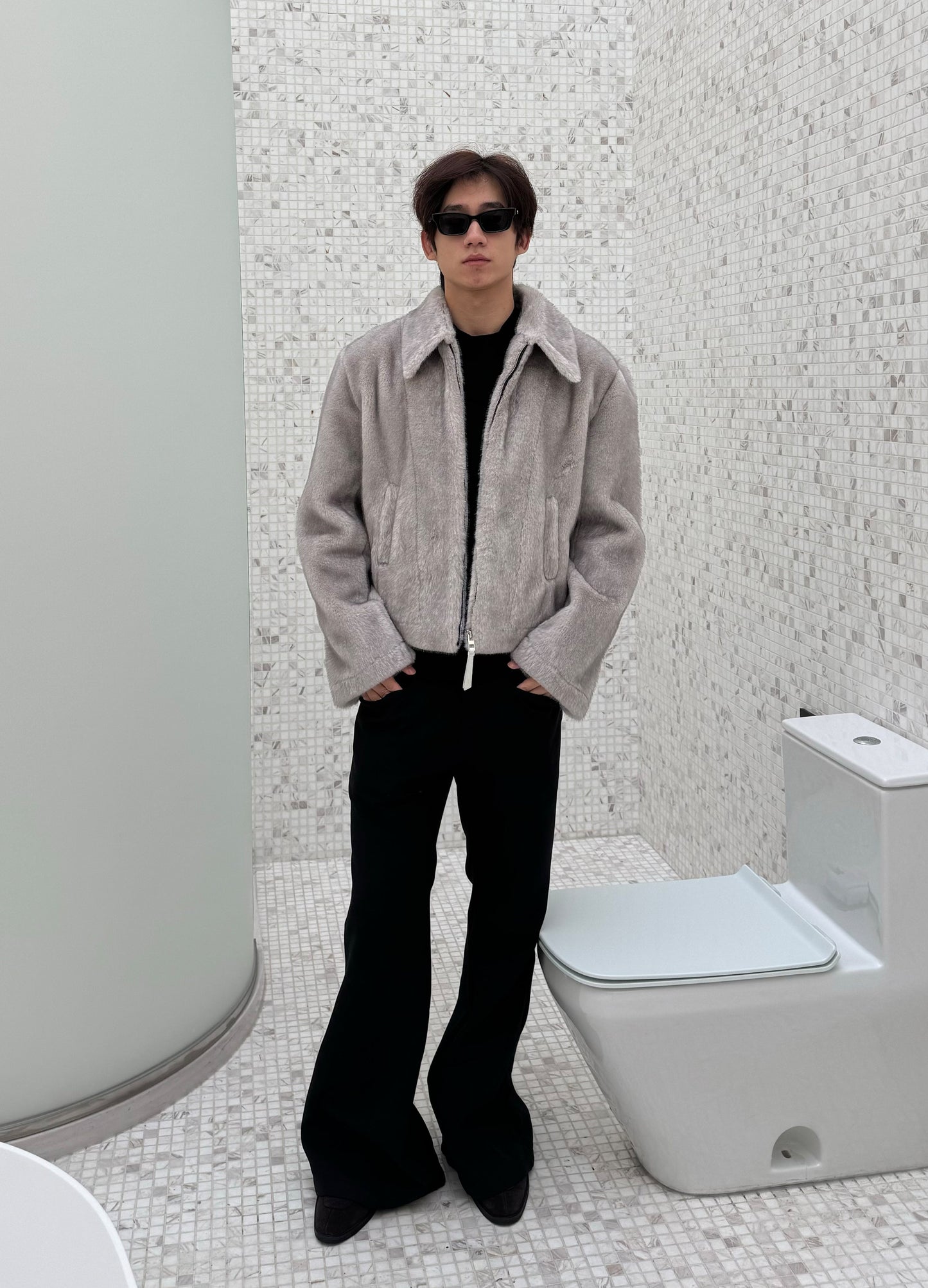 FROSTLAND MINK SUEDE COAT