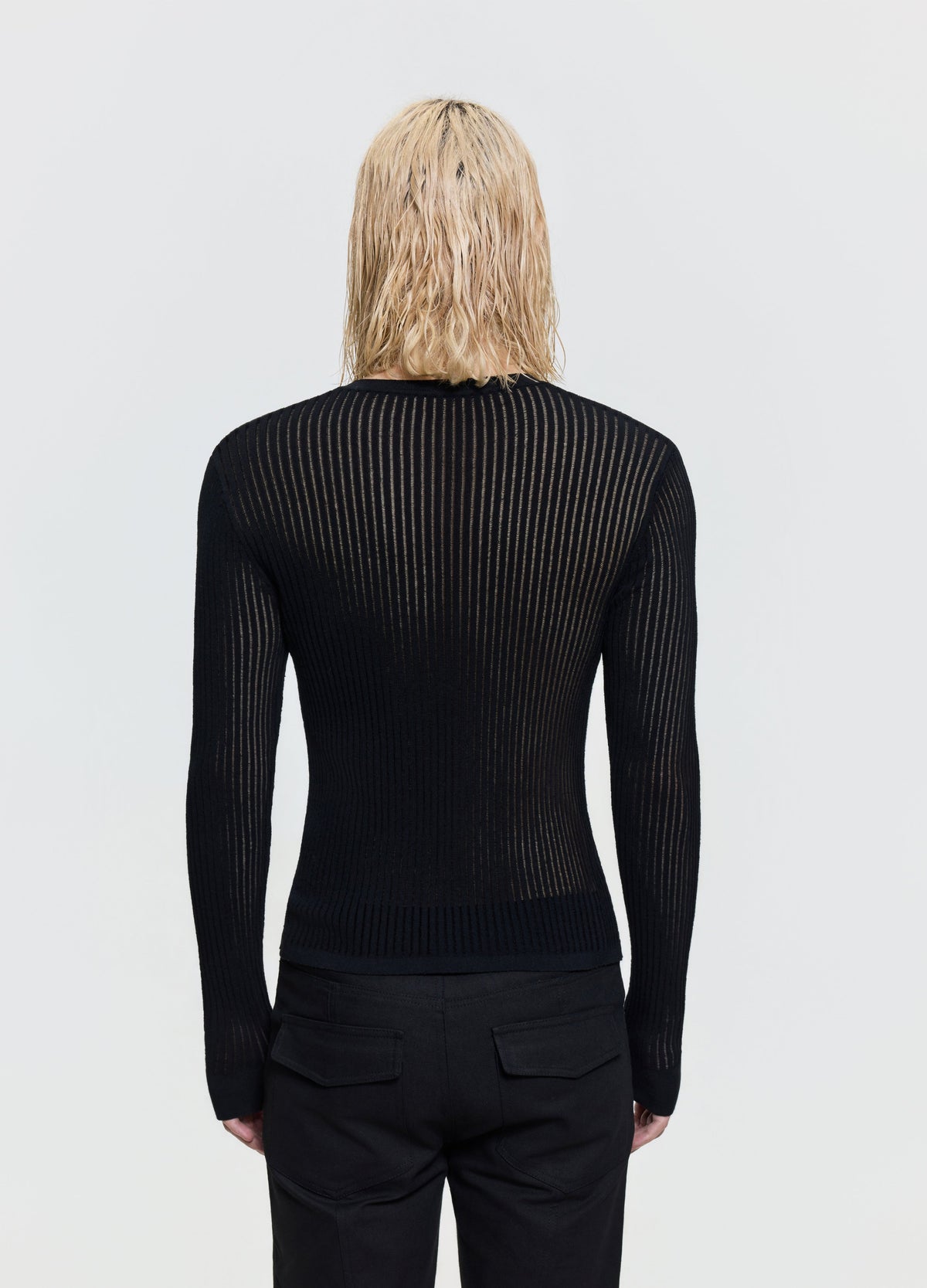 26FW SHEER V-NECK KNIT