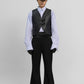 DOUBLE BUCKLE LEATHER VEST