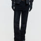 26FW LACE-UP WAXED DENIM