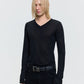 26FW SHEER V-NECK TEE