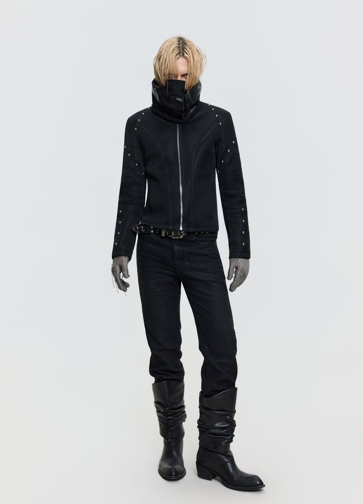 26FW MESH STUD JACKET