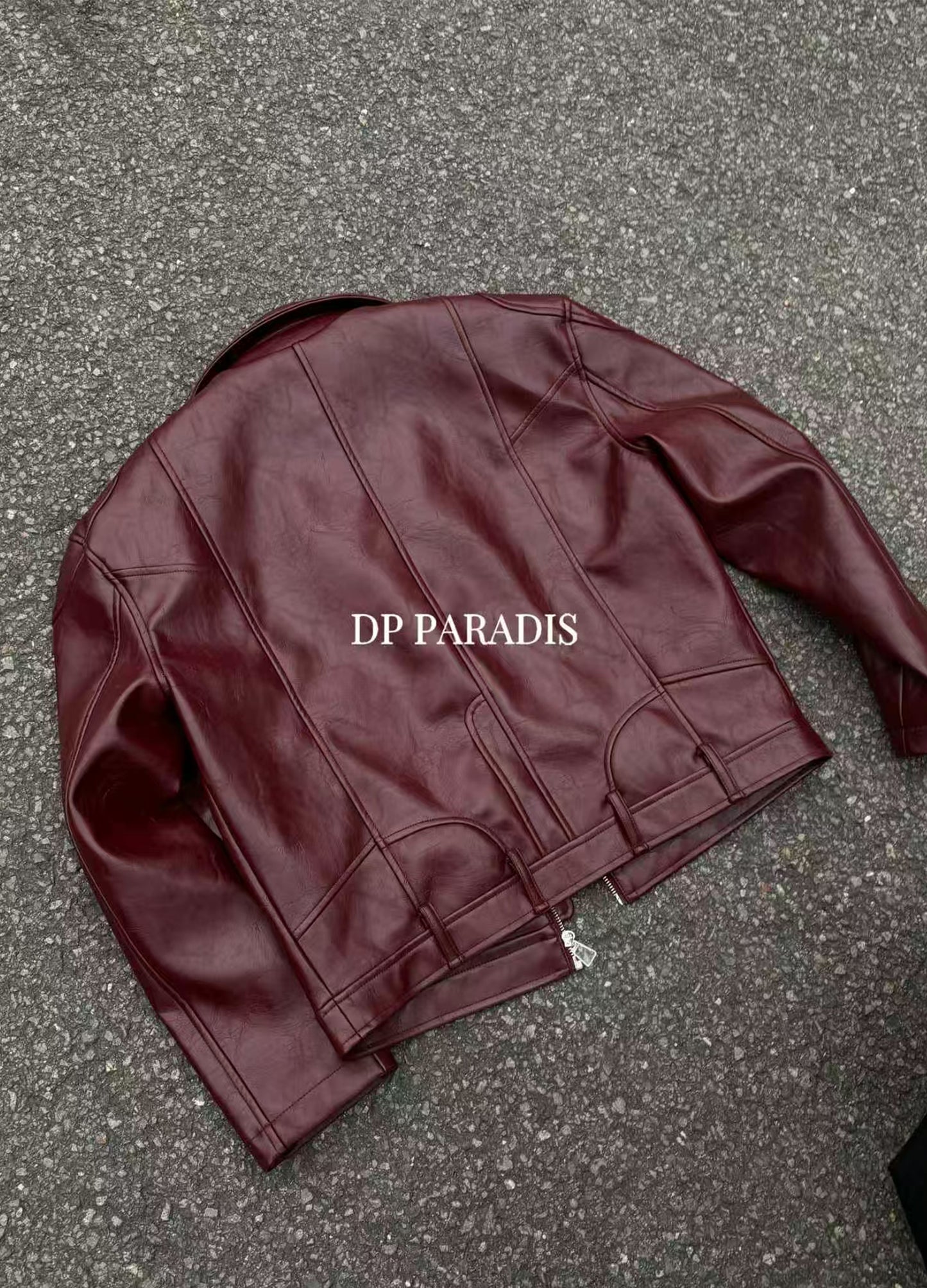 BAROQUE ZIP LEATHER JACKET