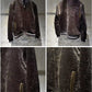CRYSTAL VELVET LEATHER JACKET