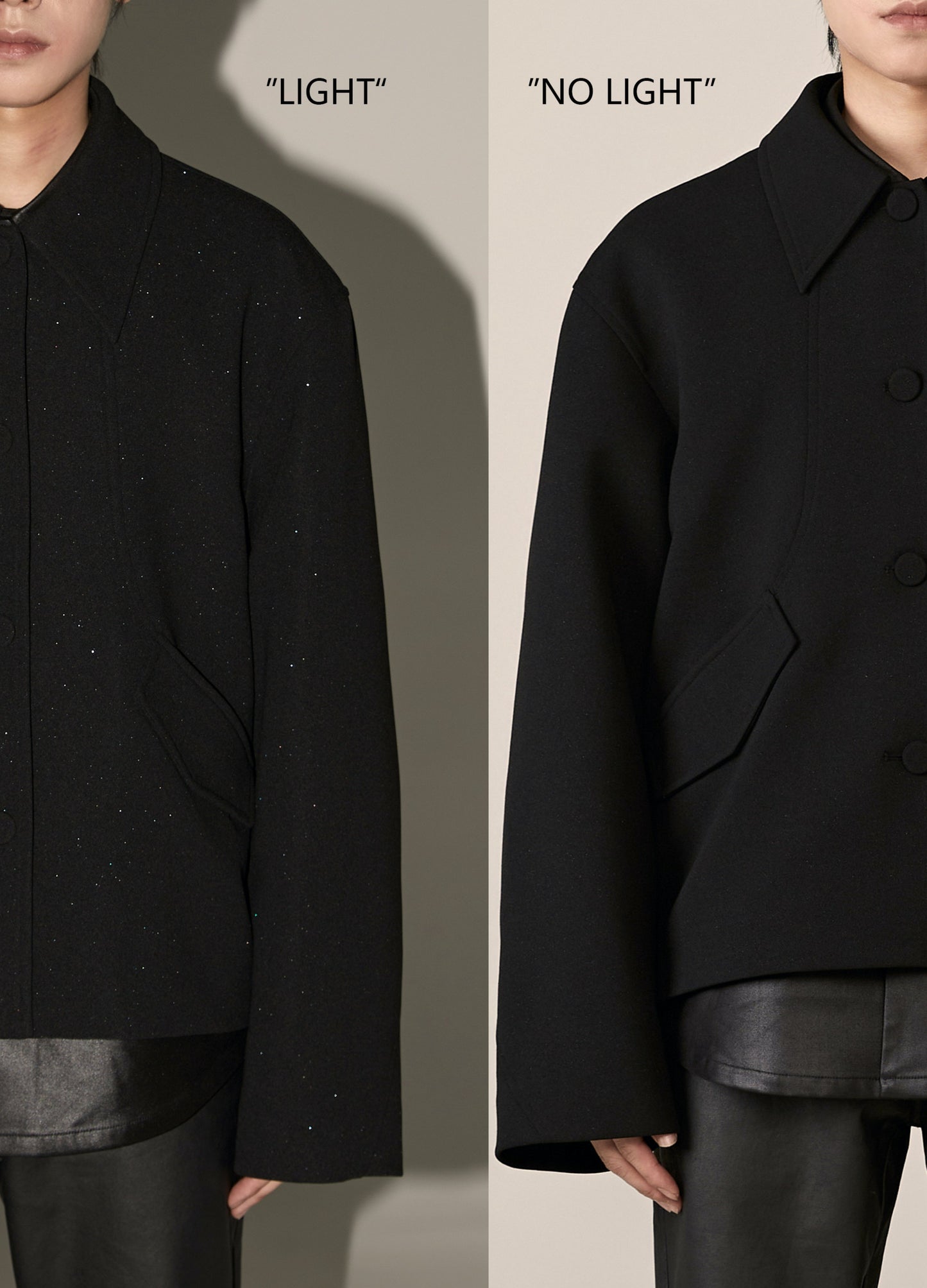 DP PARADIS 23AW Gypsophila Minimalist Reflective Jacket